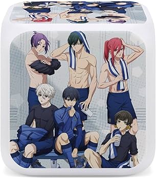 Amazon.co.jp: ブルーロック 目覚まし時計 LED デジタル時計 立方体 多