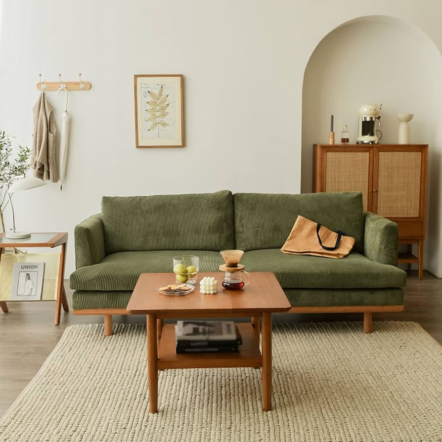 Amazon.com: Double-Layer Coffee Table Low Table Solid Wood Square