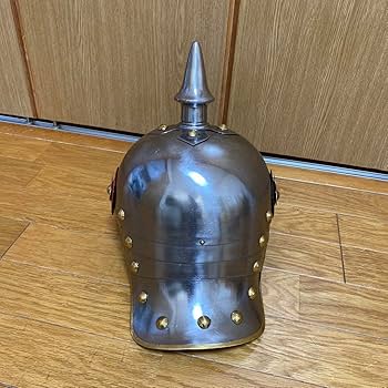 Amazon.co.jp: ピッケルハウベ ドイツ帝国 ヘルメット 金属製レプリカ
