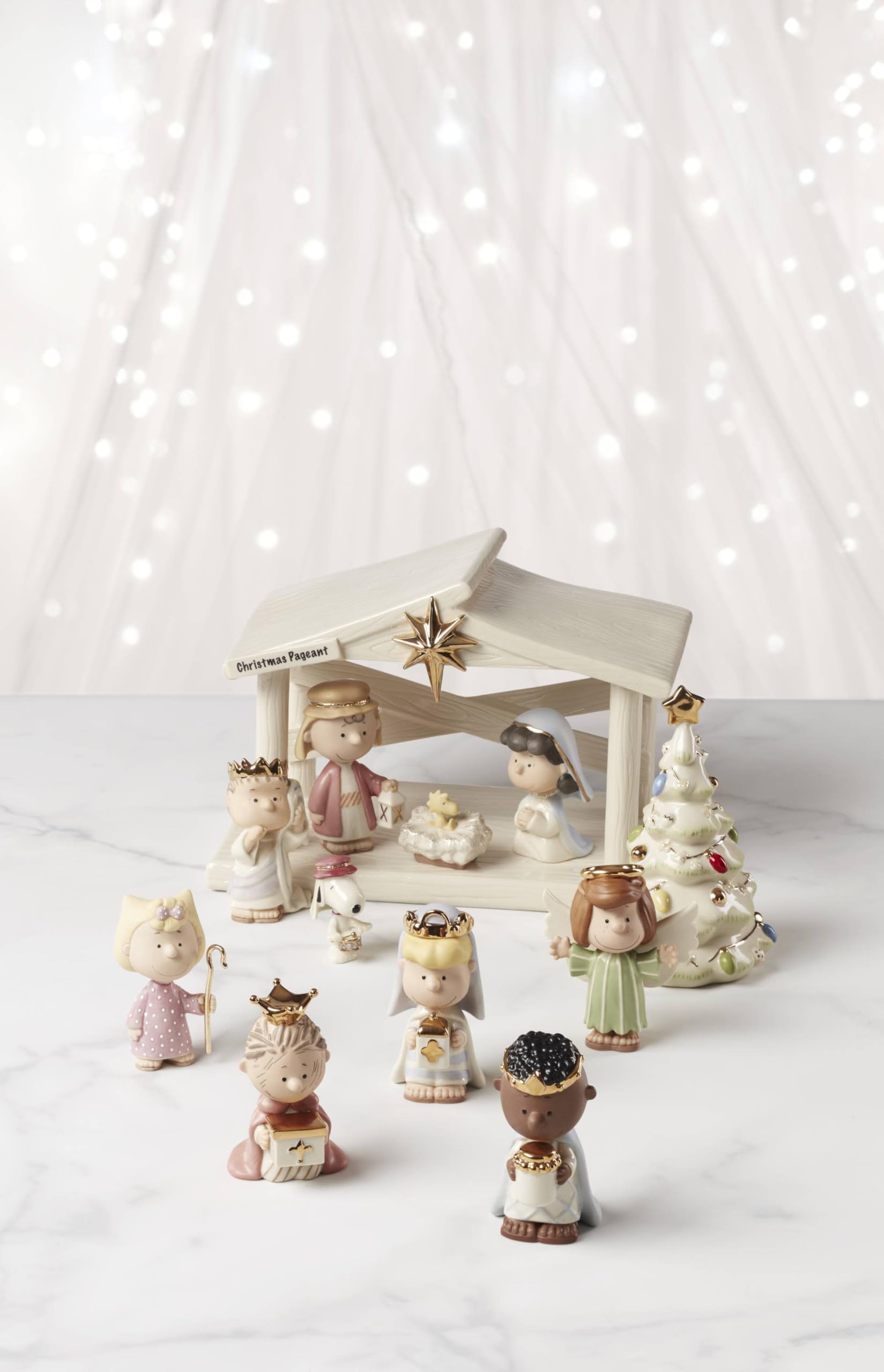 Amazon.com: Lenox Peanuts 7-Piece Christmas Pageant Figurines