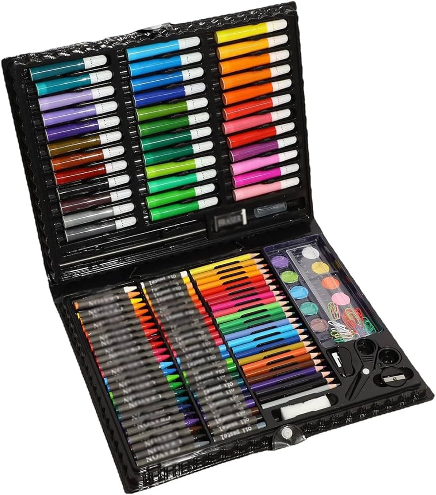 Amazon.co.jp: お絵かきセット 色鉛筆 セット 画材 水彩色鉛筆