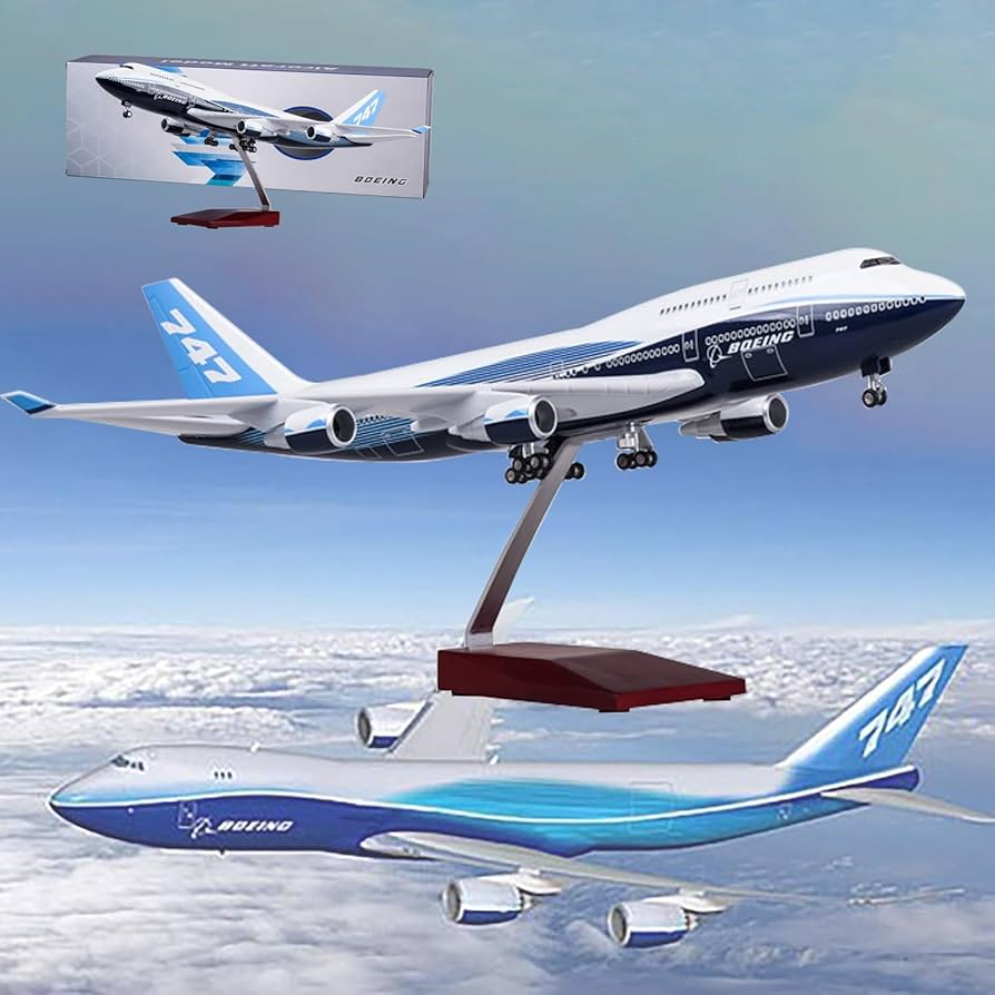 Amazon.co.jp: AZIZAT 18.5”1：150スケール模型飛行機原型ボーイング