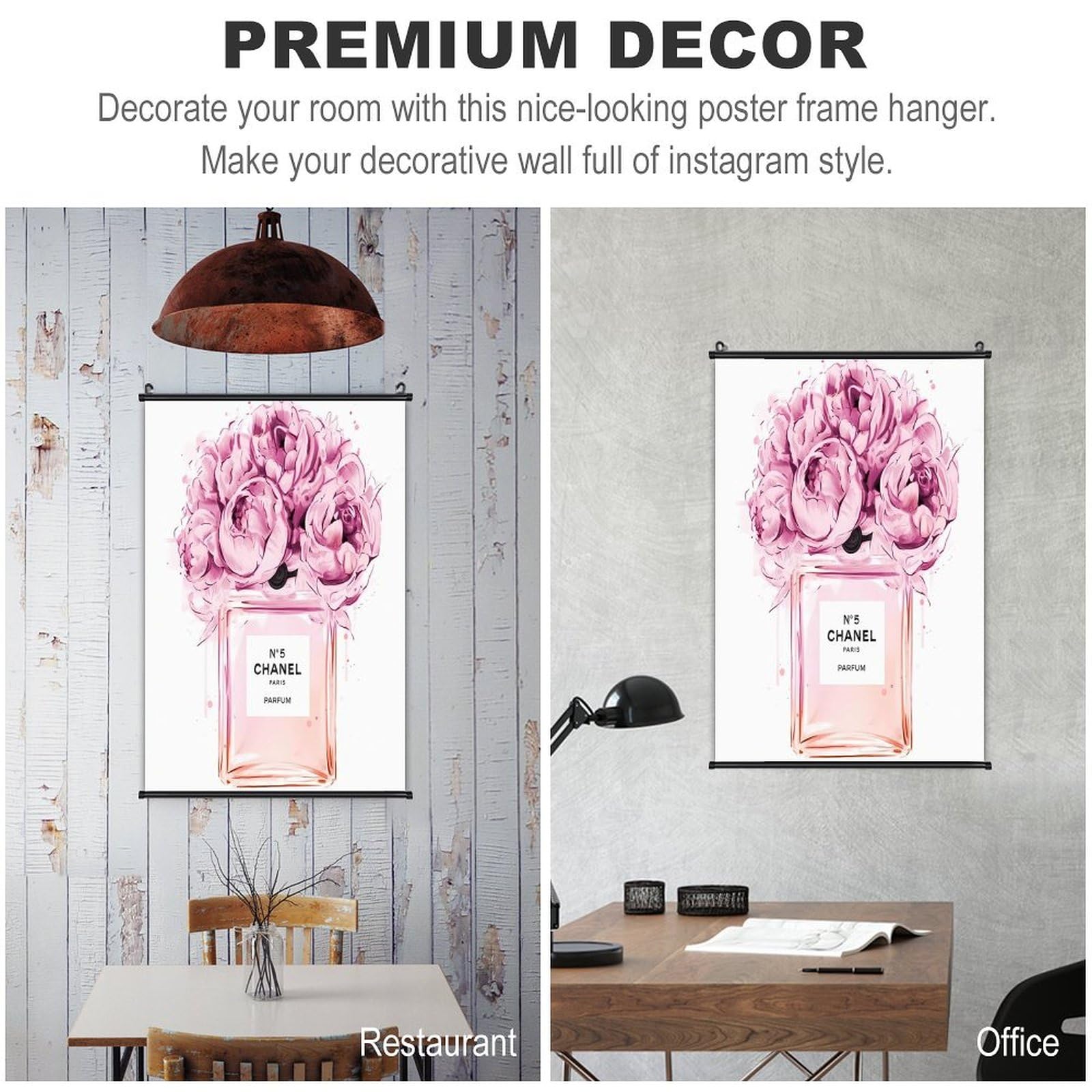 Amazon.co.jp: 「シャネルNo.5 ピオニーと香水ボトルのアートポスター