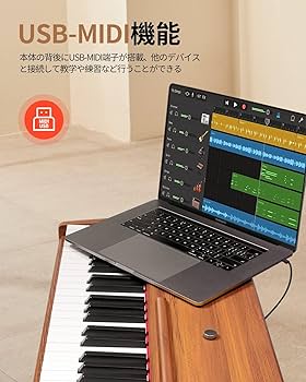 Amazon | Donner 電子ピアノ 88鍵 ハンマーアクッション鍵盤 3本ペダル