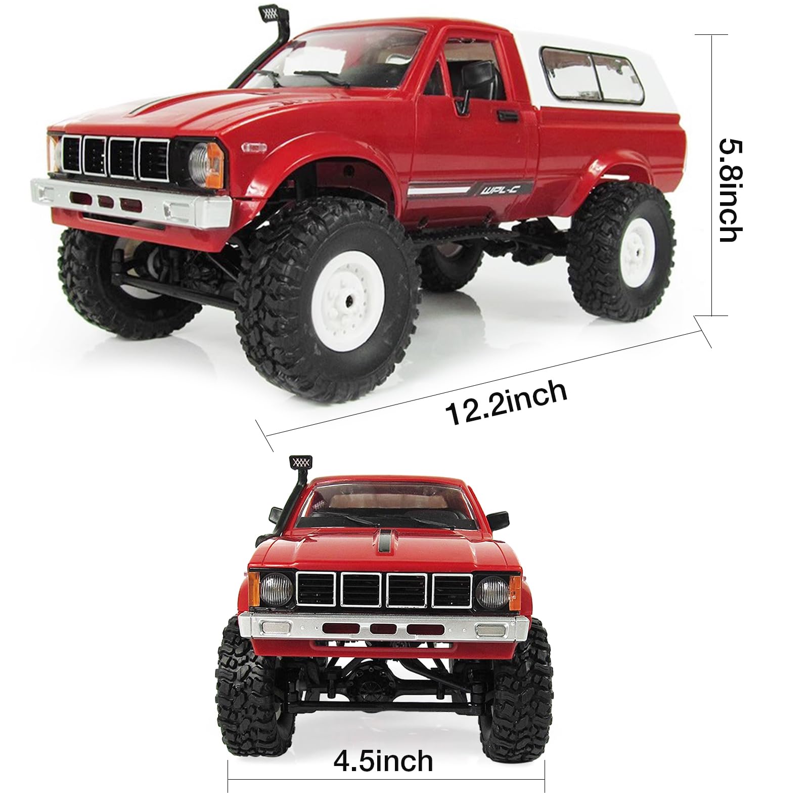 Amazon.co.jp: ARRIS RCロッククローラー WPL C24 4WD 1/16