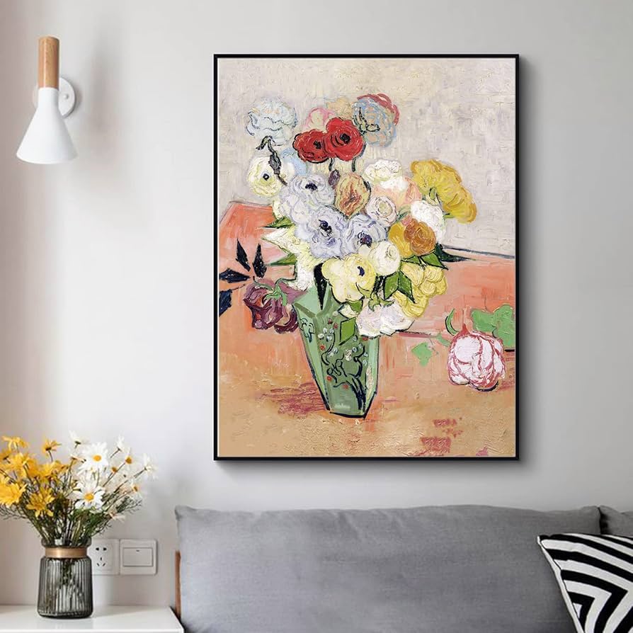 Amazon.co.jp: ヴィンセント・ヴァン・ゴッホ アートポスター - バラと