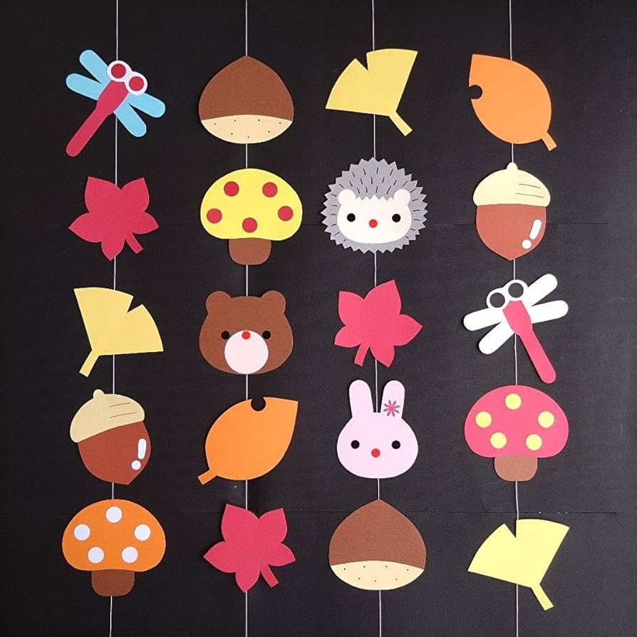 Amazon.co.jp: 秋 吊るし飾り 壁面飾り ガーランド 9月 10月 11月