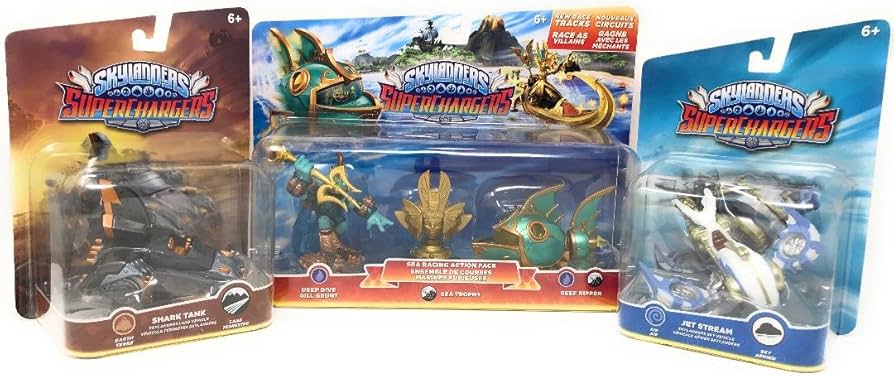 Amazon.com: Skylanders SuperChargers: 3 Pack bundle Sea racing