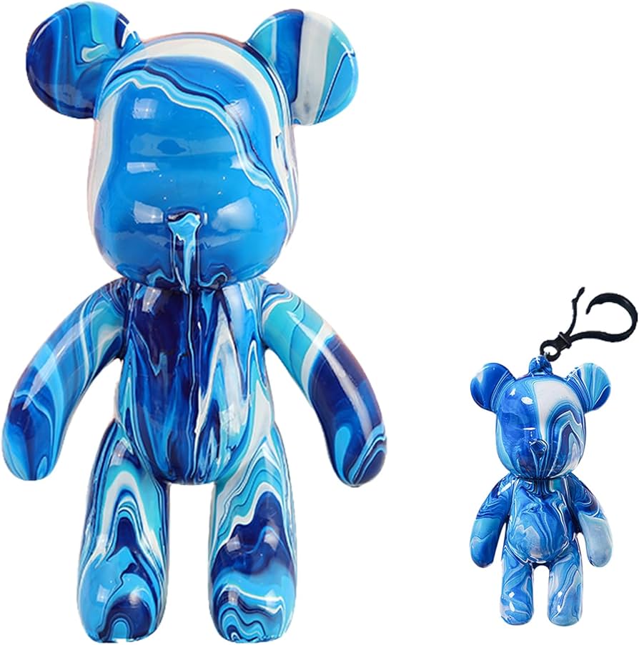 Amazon | Coniuty DIY (シアン+ホワイト+ブルー 9.05インチ) 流体ベア