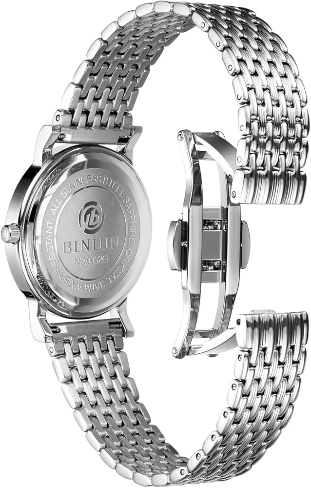 Amazon | [BINLUN] 時計 ベルトステンレス男性用女性用腕時計ベルト