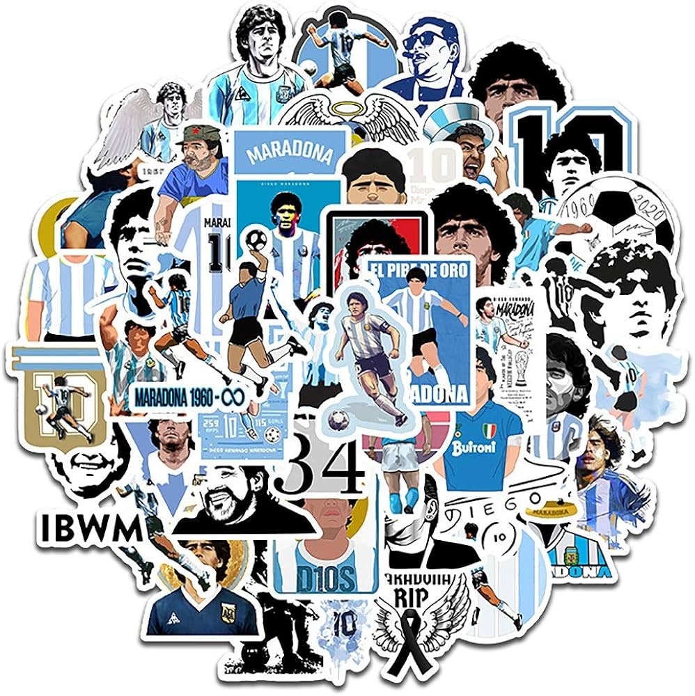 Amazon | ディエゴ・マラドーナ ステッカー7枚セットE〔Maradona05