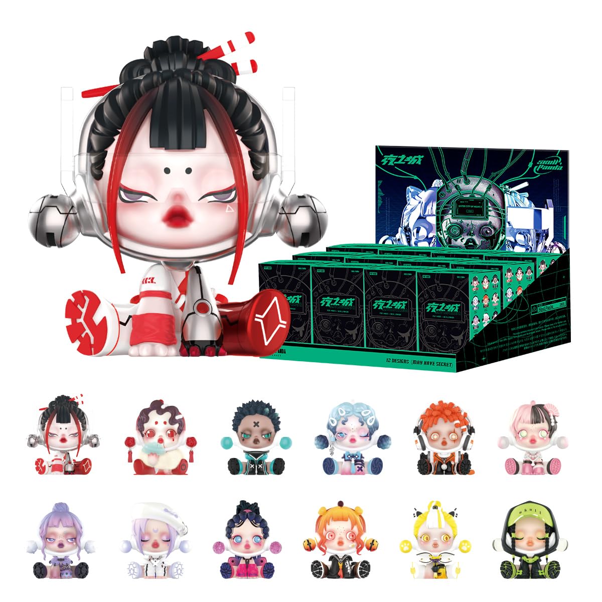Amazon.co.jp: POP MART スカルパンダ 夜の街シリーズ 12個 限定