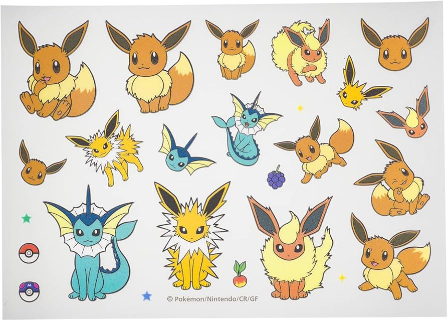 Amazon | ポケモンセンターオリジナル 布用ステッカーirodo イーブイ