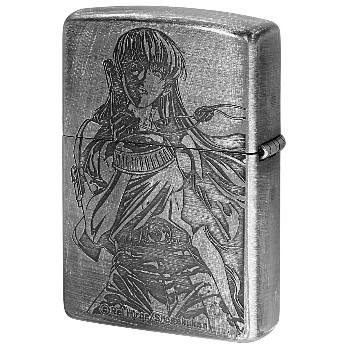 Amazon.co.jp: ブラックラグーン Zippo ロベルタ 銀サテン古美 中