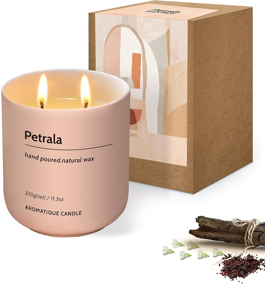 Amazon.co.jp: Petrala アロマキャンドル 合成 ムスク&白檀の香り 人気