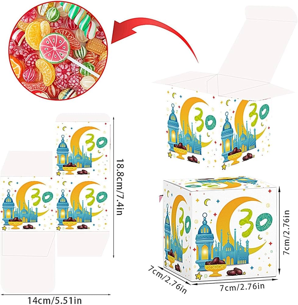 Amazon.co.jp: Eidカウントダウンカレンダーボックス、30日