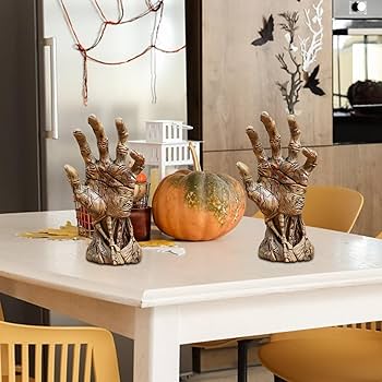 Amazon.co.jp: 樹脂悪魔の手、ゴシック手の彫刻、スケルトン悪魔の手