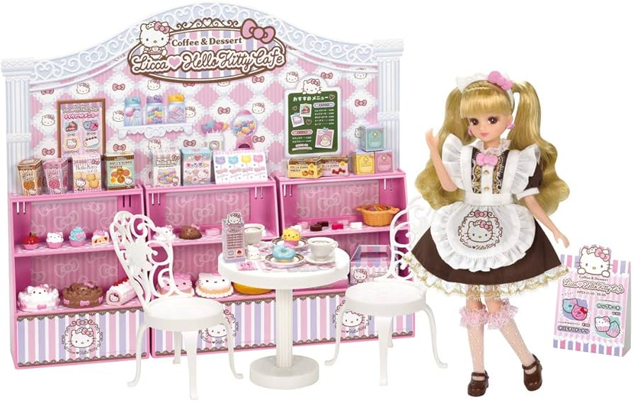 Amazon.co.jp: リカちゃん ハローキティ スイーツカフェ : おもちゃ