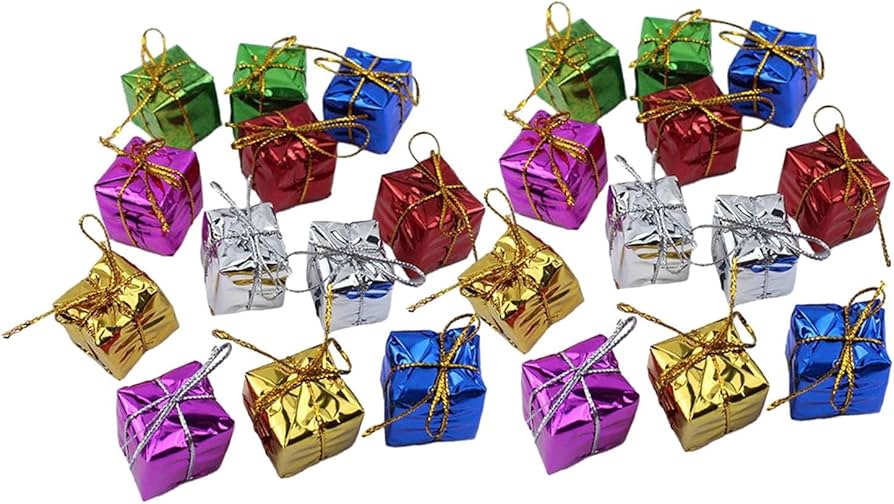 Amazon | GENERIC ギフトボックス クリスマスオーナメント 24個 ミニ