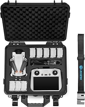 Amazon.com: Lekufee Waterproof Hard Case for DJI Mini 4 Pro,Mini 3