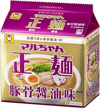 Amazon.co.jp: 東洋水産 マルちゃん正麺 豚骨醤油 5食 : 食品・飲料・お酒