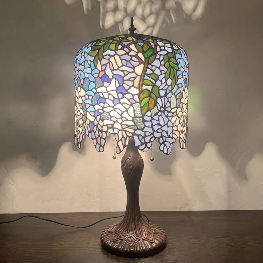 Amazon.co.jp : ティファニーランプ、ステンドグラスランプ、パープル