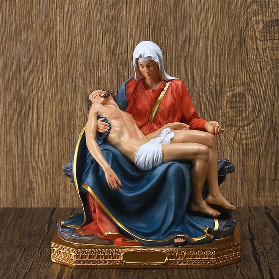 Amazon.co.jp: KESYOO 聖母 マリア像 彫刻 キリスト教 置物 マリアの