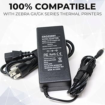 Amazon.com: 24V Power Adapter for Zebra GX/GK Series Thermal