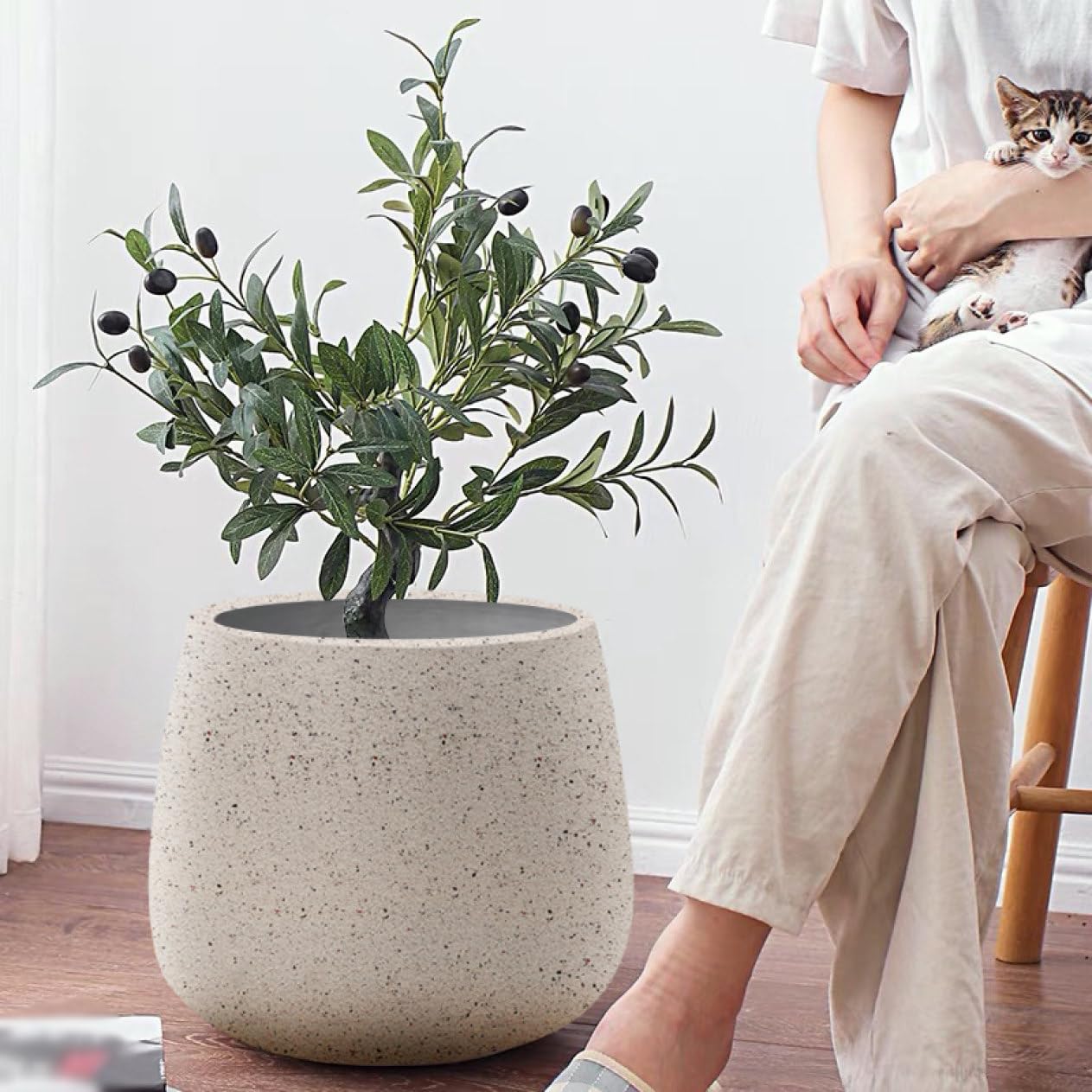 Amazon.co.jp: ガーデンポット 大型 鉢 室内用植木鉢 底穴ある