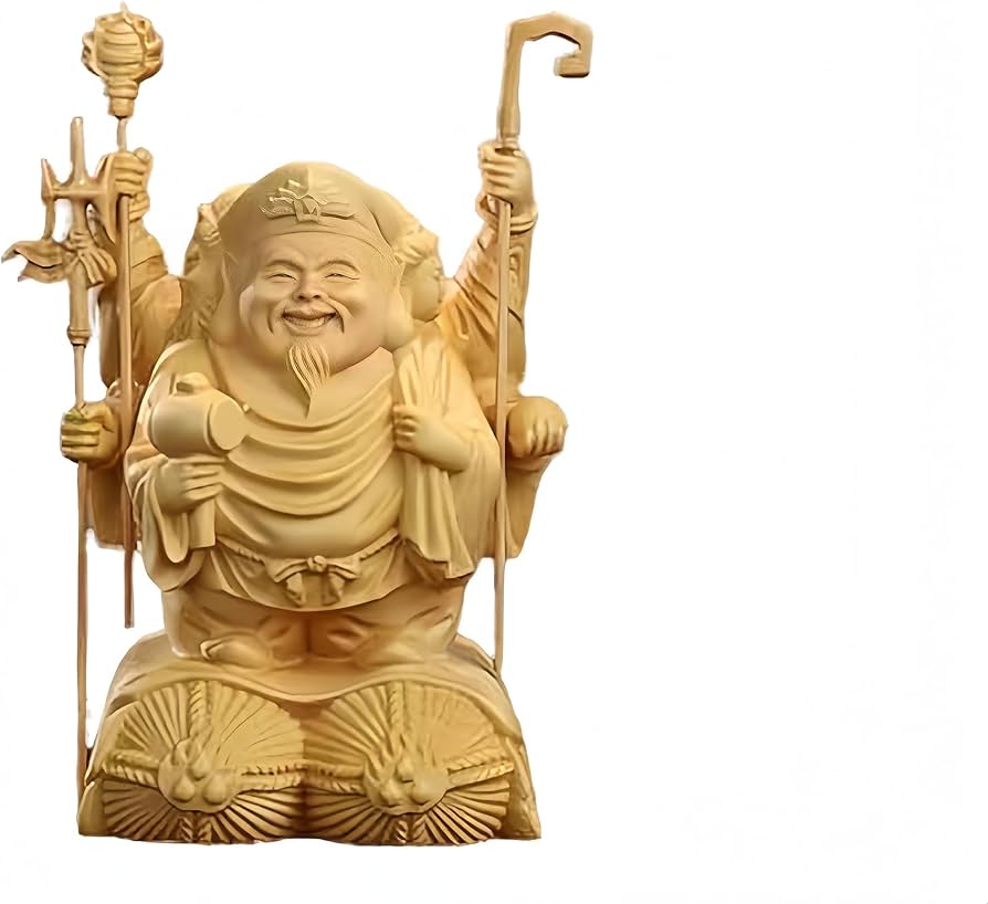 Amazon｜仏像 大黒天 置物 三面大黒天 縁起物 開運招福七福神 (高さ6cm