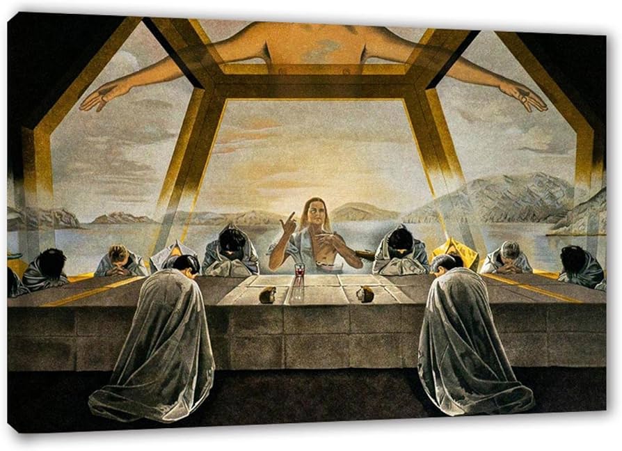 Amazon.co.jp: サルバドール・ダリ「最後の晩餐」キャンバス絵画