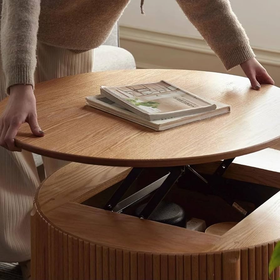 Amazon.co.jp: MyNvy リフトアップテーブル ローテーブル 昇降式 ロー