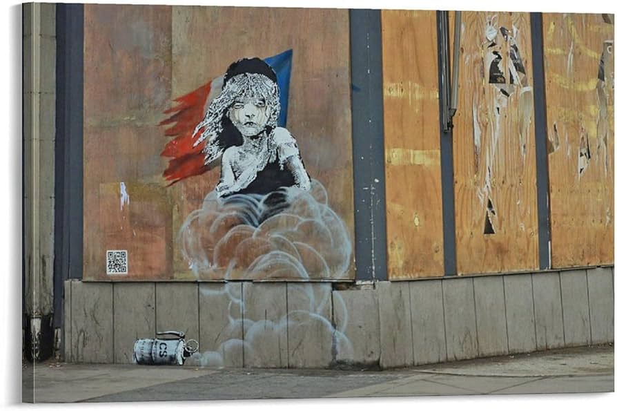 Amazon.co.jp: バンクシー 有名な絵（レミゼラブル）ポスター 印刷