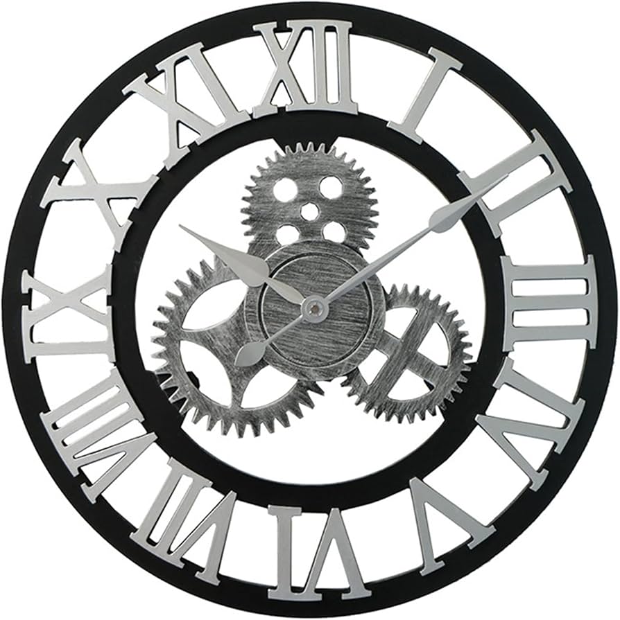 Amazon｜ローマ数字の壁掛け時計 サイレント 非カチカチ数字時計