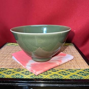 Amazon.co.jp: 超有名青磁の陶芸家 京焼諏訪修 三代蘇山作 茶道用青瓷