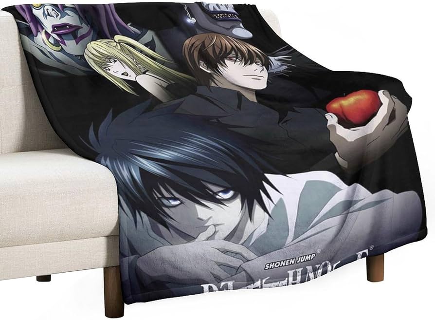 Amazon.co.jp: 毛布 デスノート 夜神月 黒いノート 厚手 40