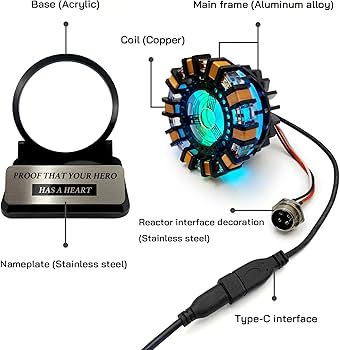 Amazon.co.jp: Lonyiabbi アークリアクター風 MK1 1:1スケール