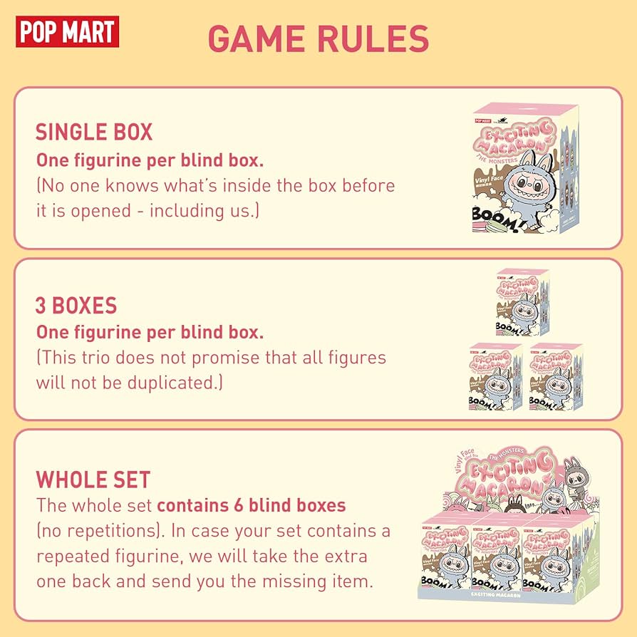 Amazon.co.jp: 単品 POP MART The Monsters - おいしいマカロン