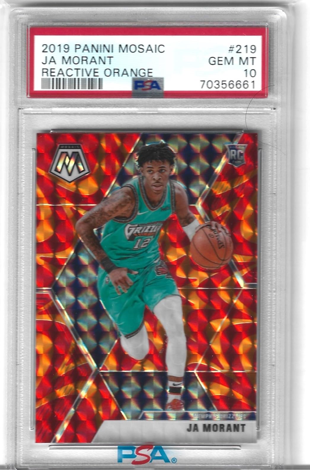 Amazon.com: PSA 10 JA MORANT BASKETBALL ROOKIE CARD MOSAIC