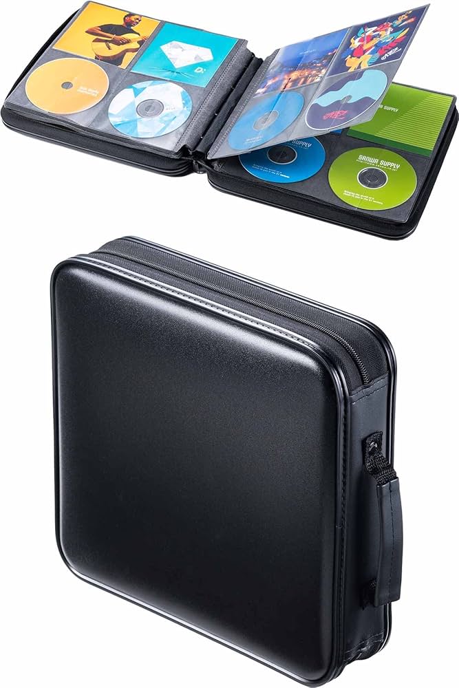 Amazon.co.jp: サンワダイレクト CD DVDケース 大容量 208枚収納