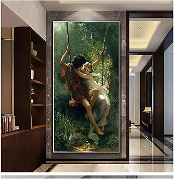 Amazon.co.jp: ピエールオーギュストコットの春のポスターはキャンバス