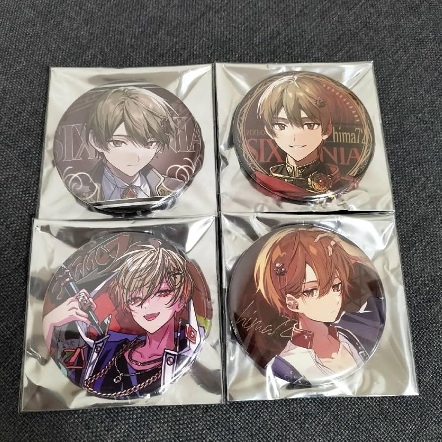 Amazon.co.jp: 4点 シクフォニ 第1弾 缶バッジ 暇72 コンプリート