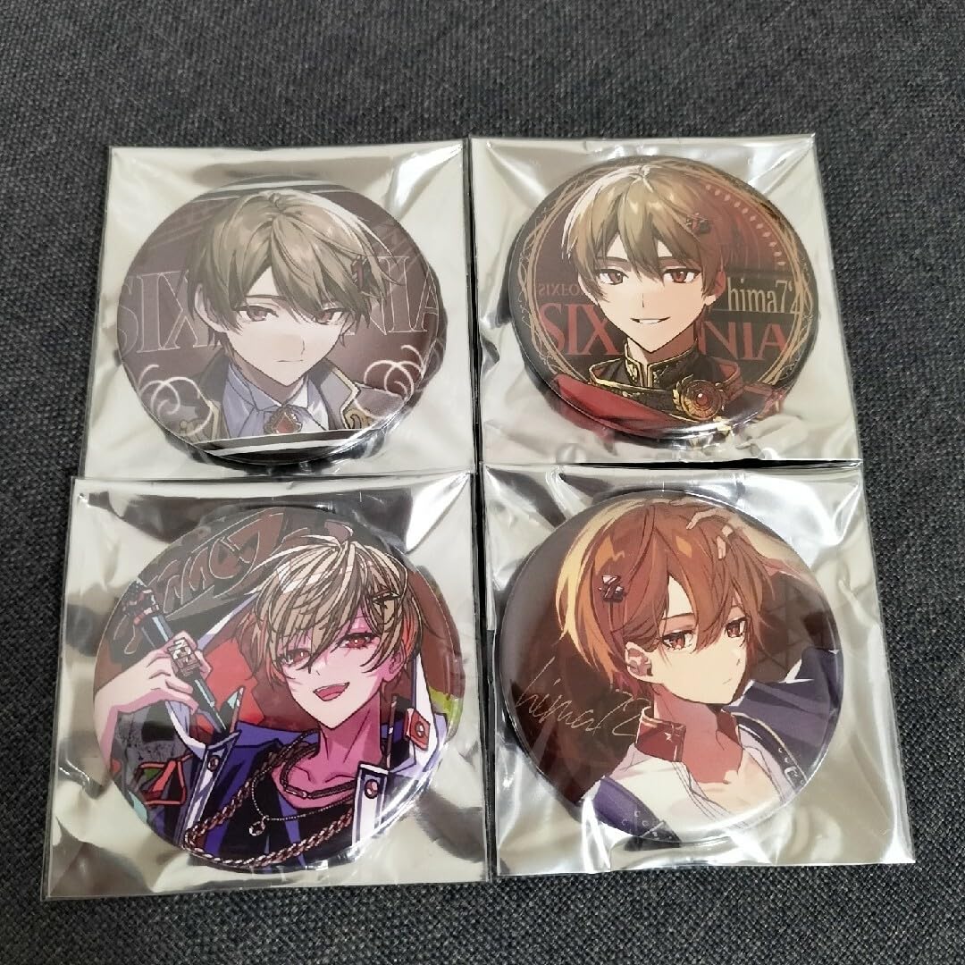 Amazon.co.jp: 4点 シクフォニ 第1弾 缶バッジ 暇72 コンプリート