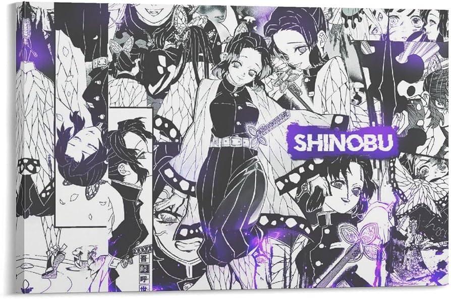 Amazon.co.jp: 鬼滅の刃 虫柱 胡蝶 しのぶ ポスター アートパネル 装飾