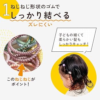 Amazon | [Shomty] ネイジー 3cm ヘアゴム キッズ こども ぎざぎざ