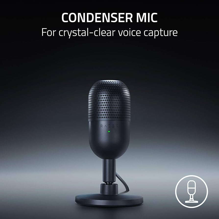 Amazon.com: Razer Seiren V3 Mini USB Microphone: Condenser Mic