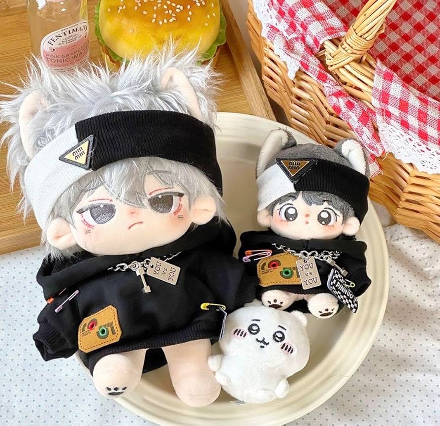 Amazon.co.jp: 10cm20cm ヘアバンド 白黒 ぬいぐるみ 着せ替え 専用