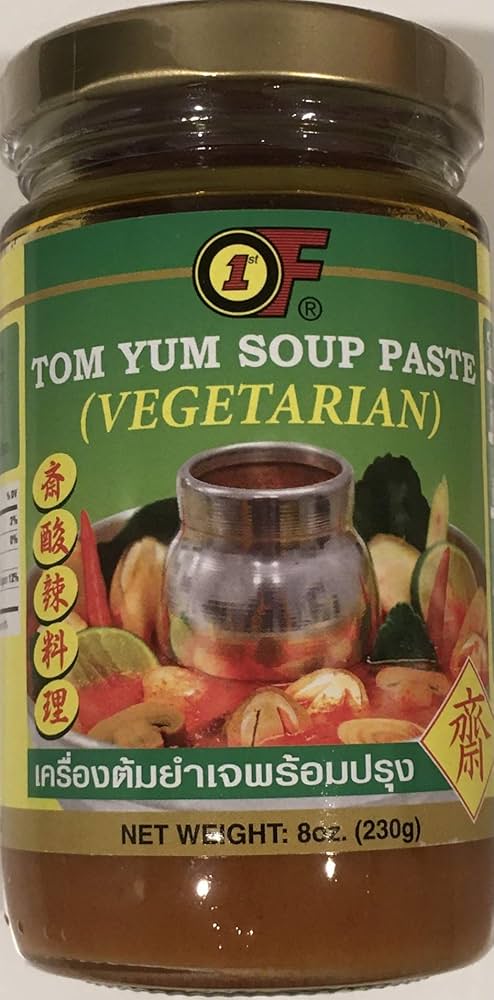 Amazon.com : Vegetarian Thai Tom Yum Paste 8oz. (230g) Vegan