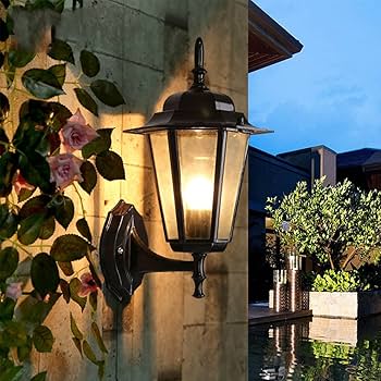 Amazon.co.jp: Mengjay レトロな壁ランプ-アンティーク屋外壁ランプE27