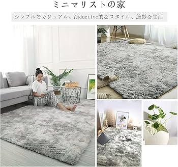 Amazon｜カーペット ラグマット 160×200cm 滑り止め付 洗えるラグ 抗菌